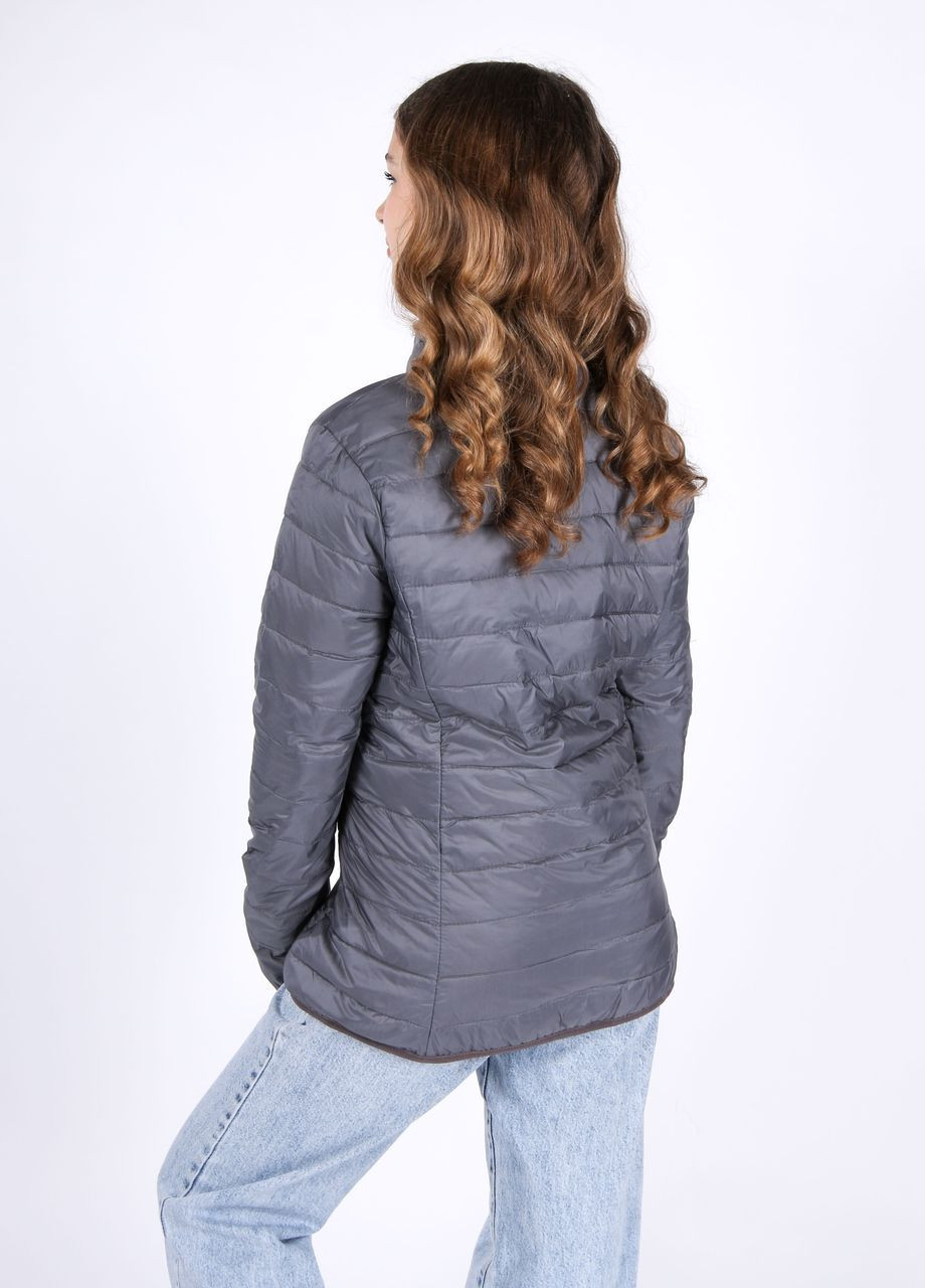 Сірий демісезонний Пуховик up2fashion