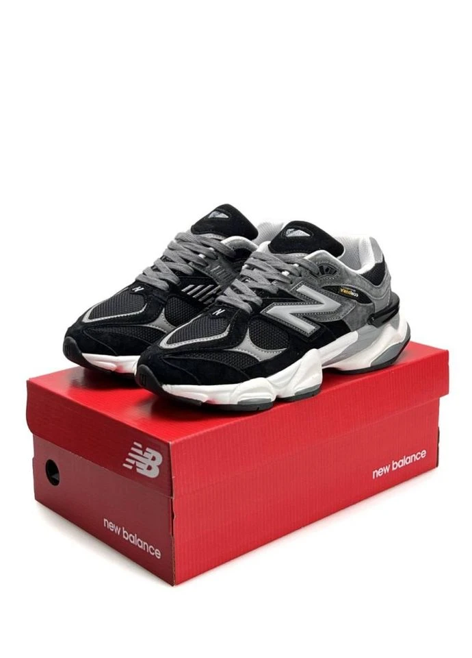 Цветные кроссовки black grey white (размер ) No Brand 9060