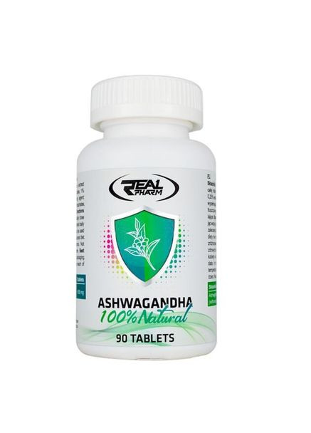 Ашваганда Ashwagandha, 90 таблеток для поддержки нервной системы Real Pharm (324419512)