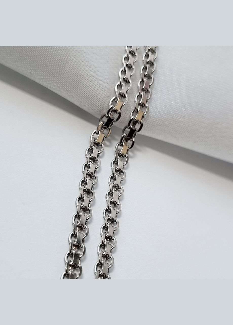 Срібний ланцюжок ланцюг Бісмарк Плоский см срібло 925 проби Родоване 11.59г bs2r60rod No Brand (307172905)