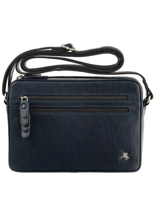 Сумка крос-боді через плече жіноча з натуральної шкіри синій 36607 Visconti (353689911)