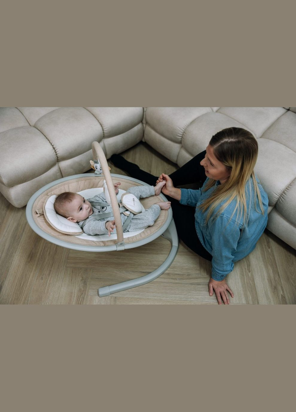 Качели детские Elite, beige FreeOn (321960959)