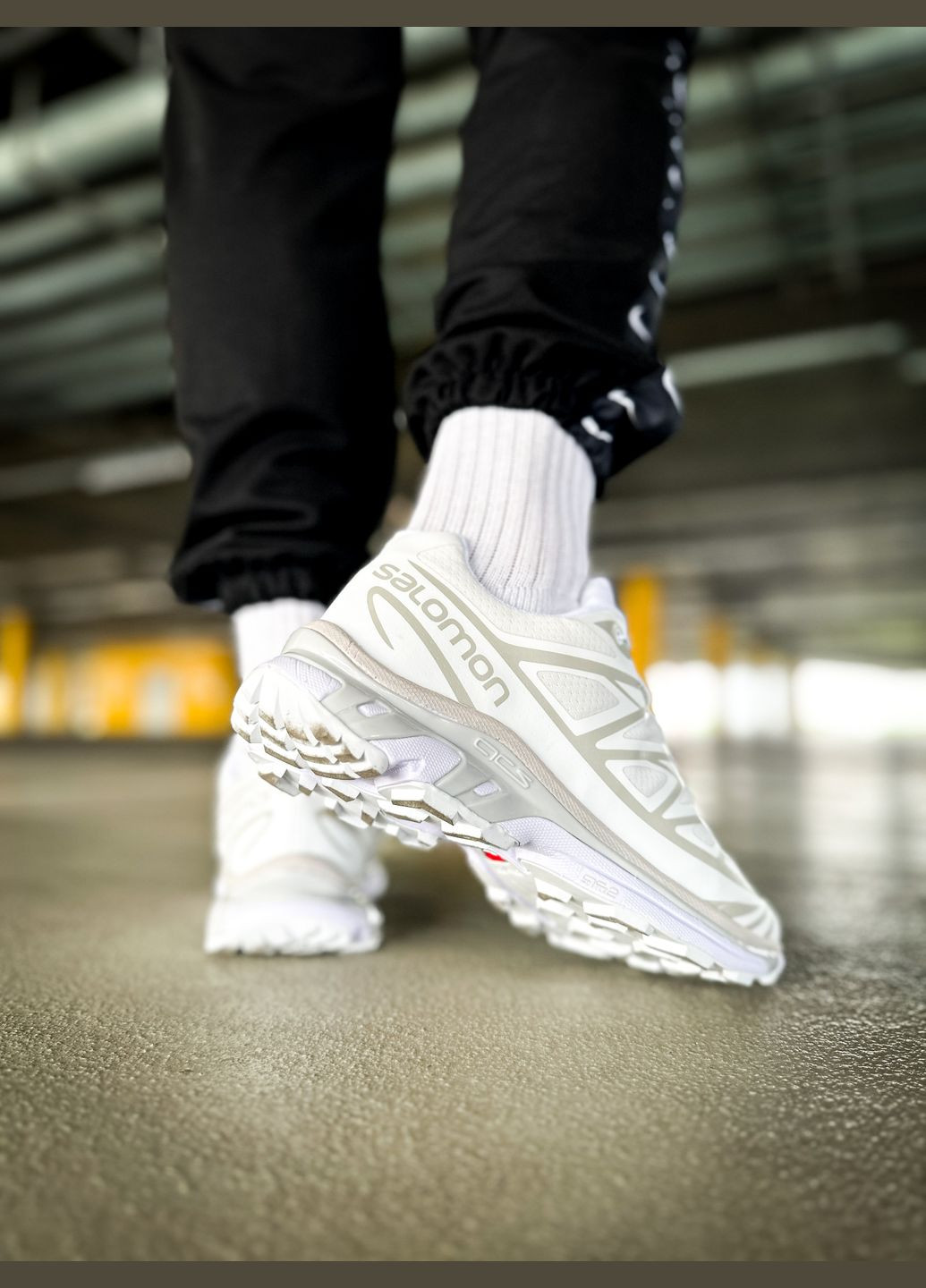 Білі всесезон кросівки чоловічі і жіночі salomon xt-6 white | саломон хт-6 білі No Brand