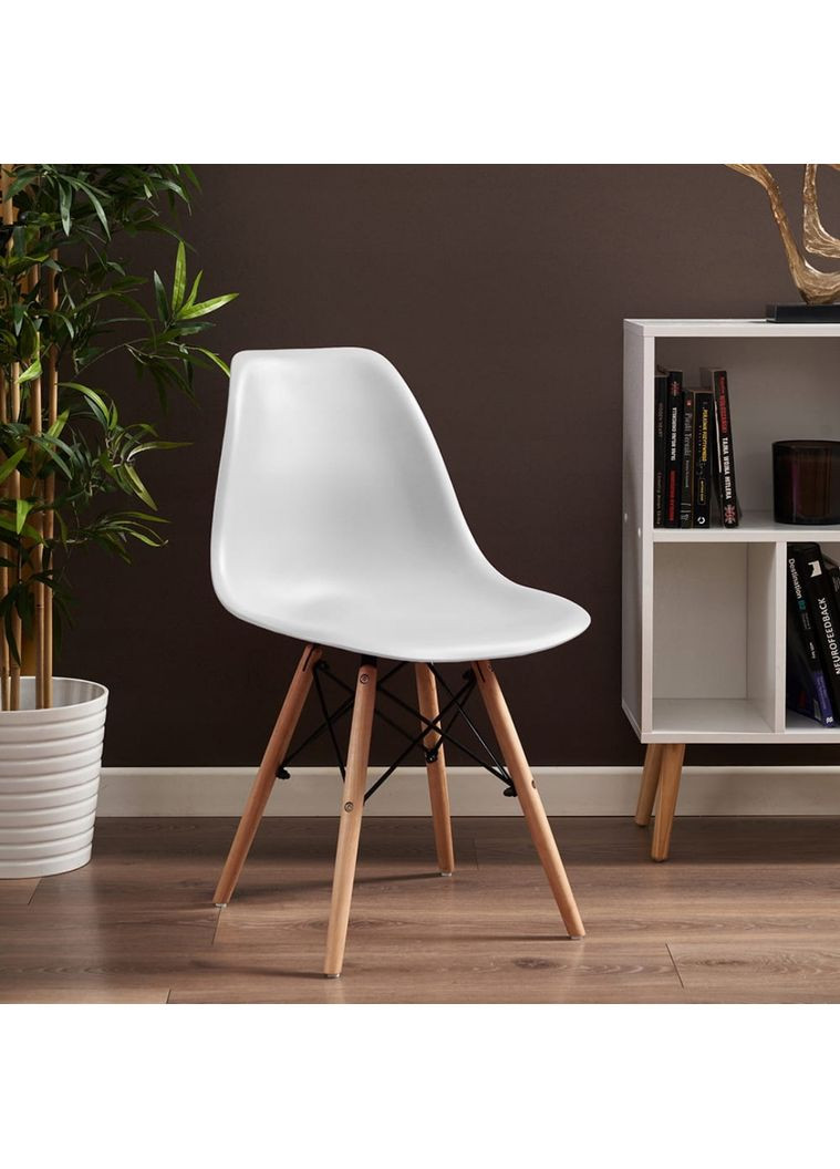Стілець Eva у скандинавському стилі з дерев'яними ніжками Jumi (361951991)