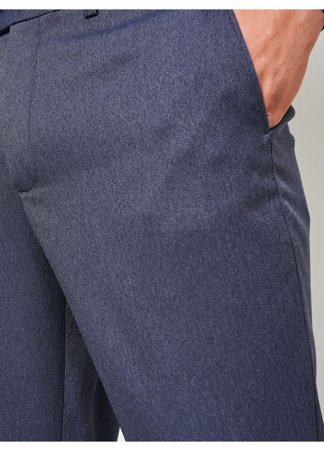 Темно-синие классические демисезонные брюки C&A