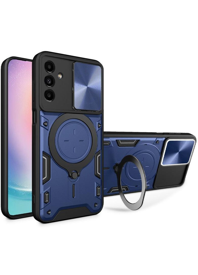 Ударостійкий чохол Bracket Ringstand із захисною шторкою для камери на Samsung Galaxy M35 Epik (314999075)