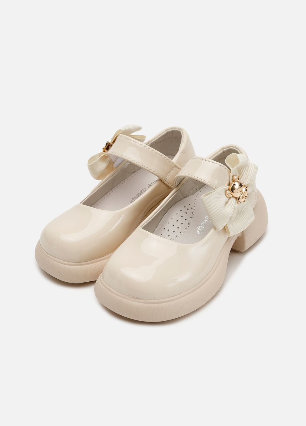 Туфлі на каблуку для дівчинки колір молочний ЦБ-00264563 Buddy Sheep (316037674)