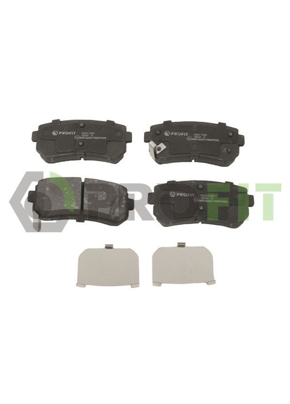 Колодки тормозные дисковые ЗАДН HYUNDAI ACCENT III ЛИФТБЕК (MC) 1.4 2005.11-2012.12 (PR 5000-1956) PROfit (354335087)