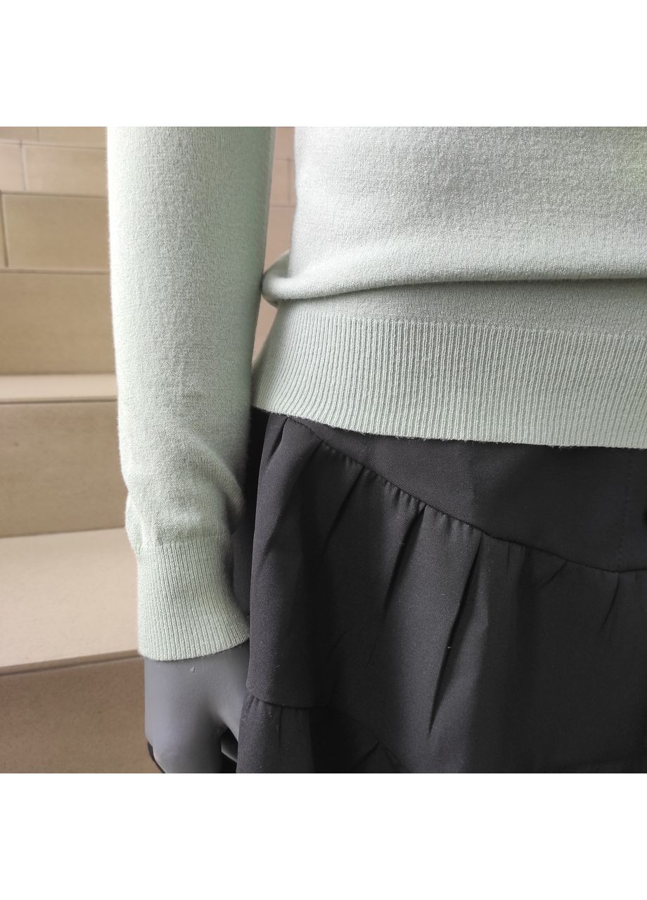 Мятный свитер женский джемпер вискоза однотонный тонкий 42/44 No Brand