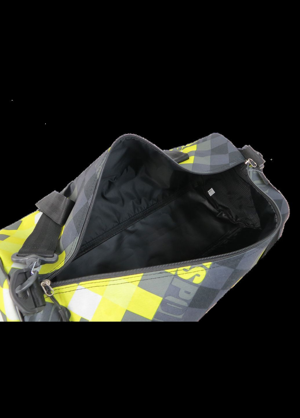 Сумка спортивна для тренувань 28L Украина Салатова з чорним Wallaby (330104148)