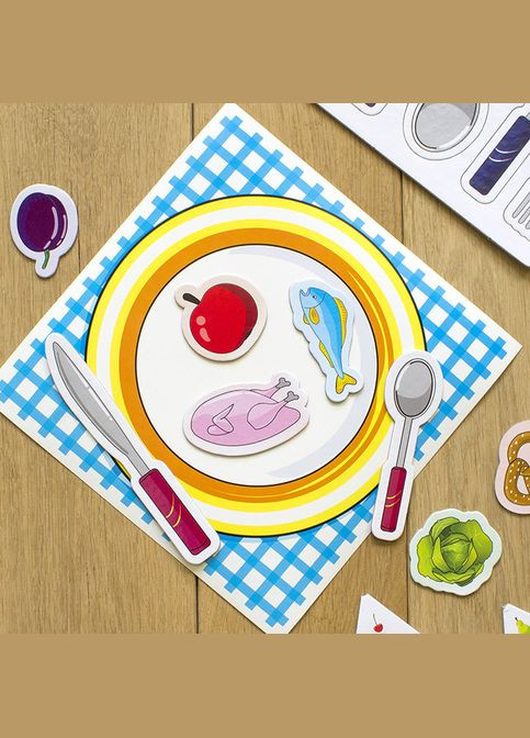 Детские учебные пазлы. Изучаем продукты питания 13203003, 20 развивающих игр в наборе Ranok Creative (367991479)