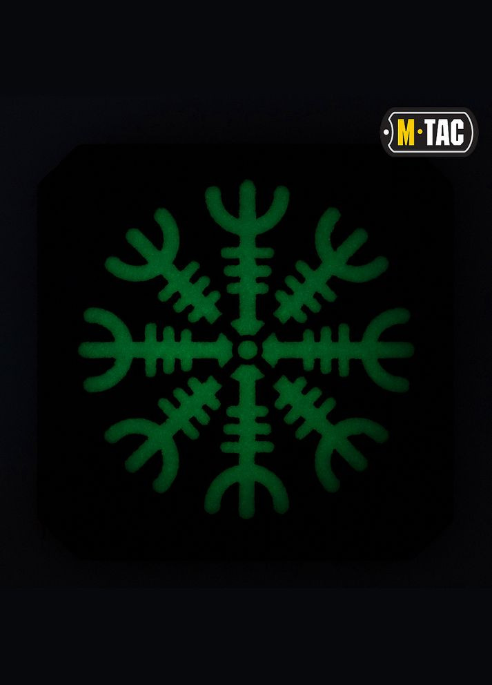 Нашивка шлем Ужаса Laser Cut Black/GID M-TAC (315047600)