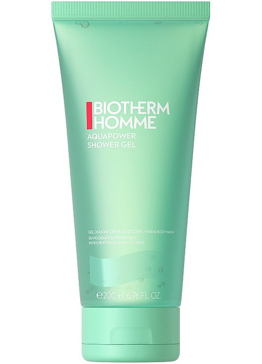 Зволожувальний гель для душу, для тіла та волосся чоловіків Homme Aquapower Shower Gel 200ml (1039568-80926) Biotherm (368644158)