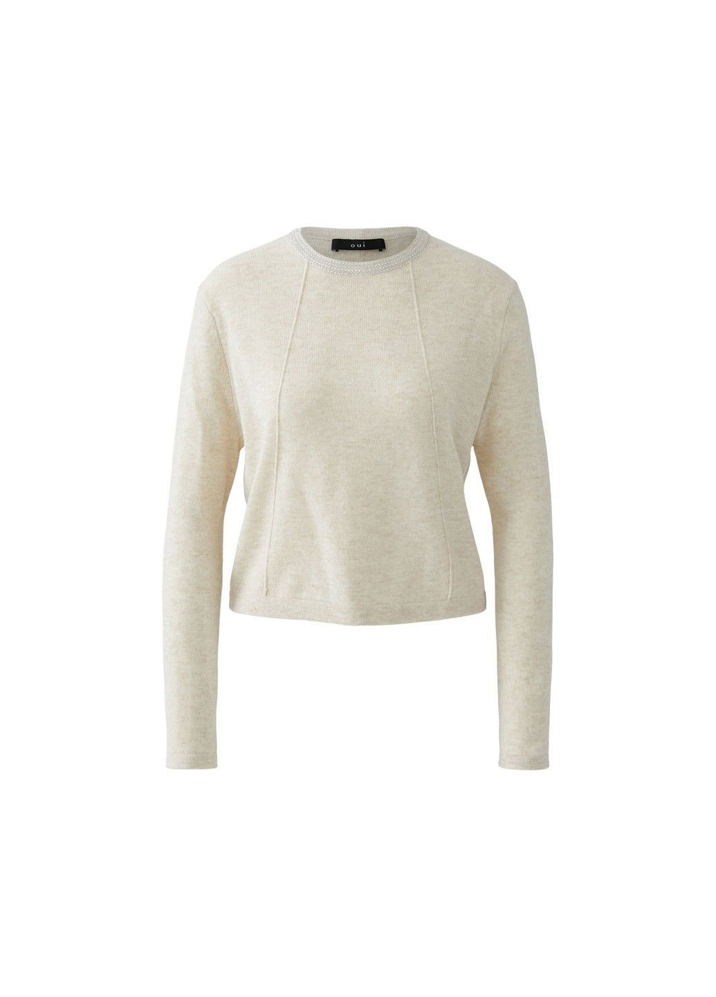 Молочний демісезонний жіночий джемпер молочний джемпер Oui