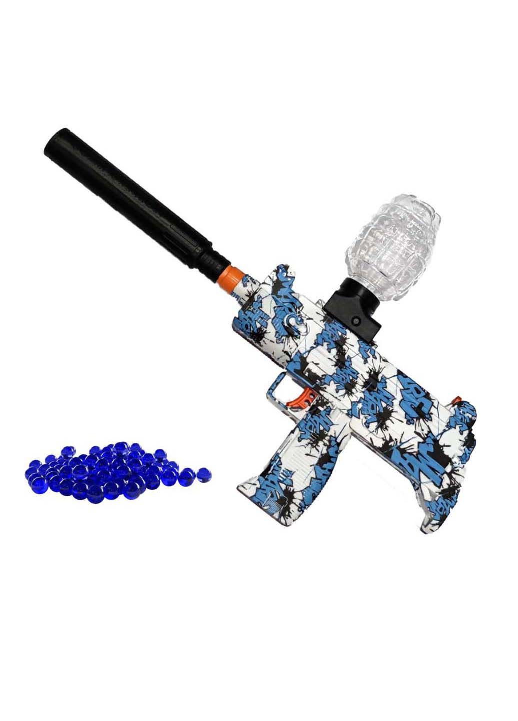 Іграшкова зброя Гель Бластер на Орбізах UZI з Глушником BB (295574321)