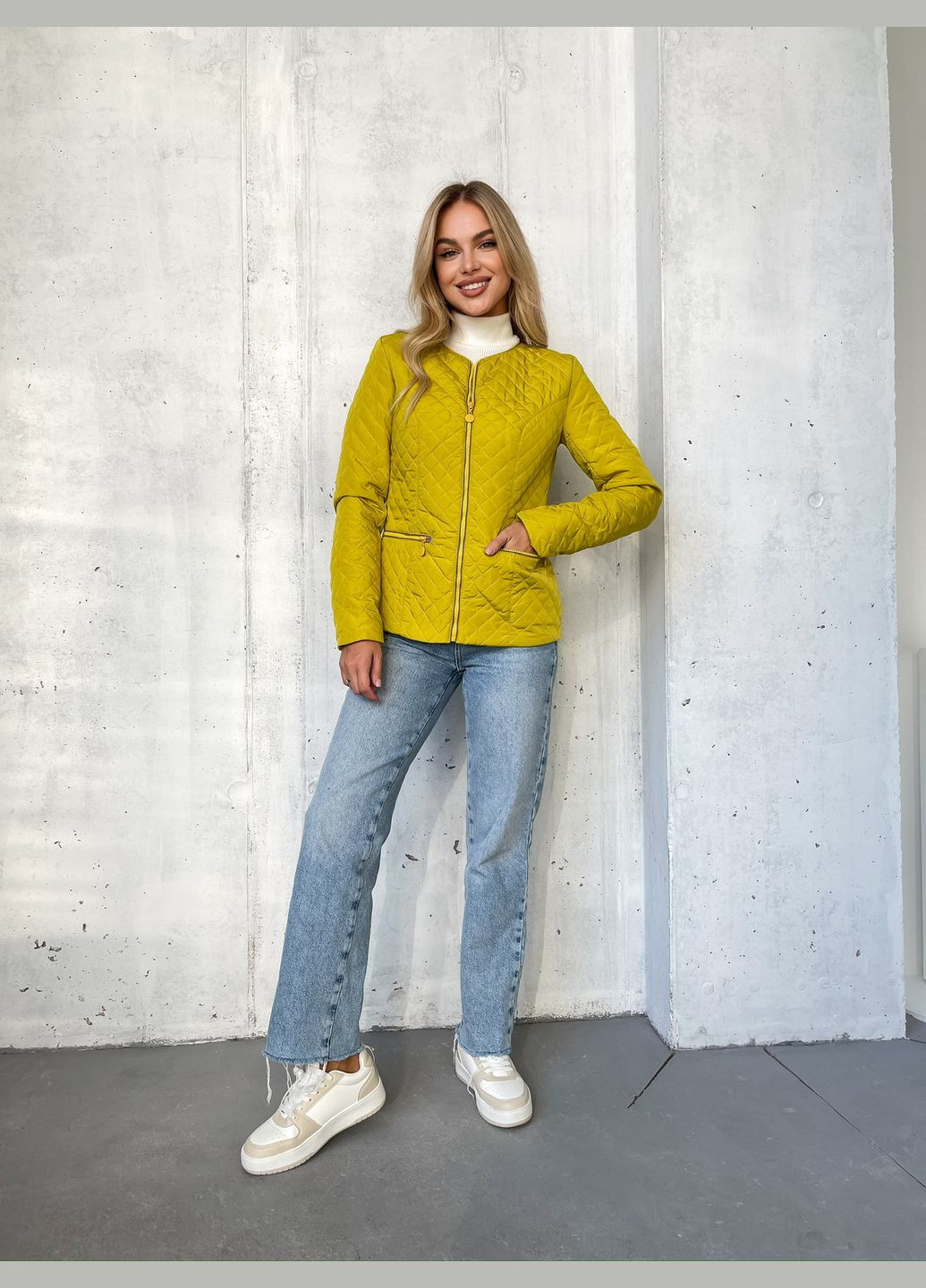 Гірчична демісезонна куртка Zemal