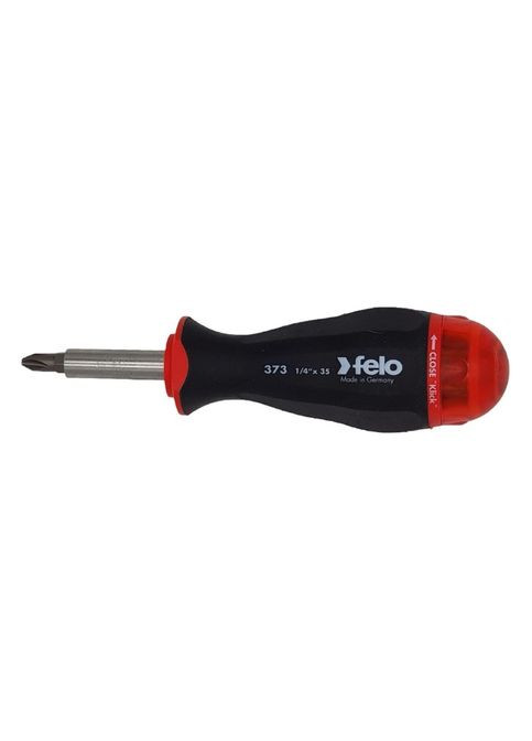 Отвертка с магнитным держателем 1/4" магазин для бит в ручке SL/PH/PZ/x25 мм 37310805 (14734) Felo (264745348)