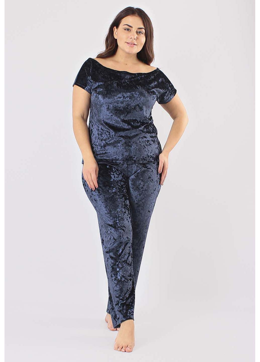 Синяя пижамный комплект Ghazel