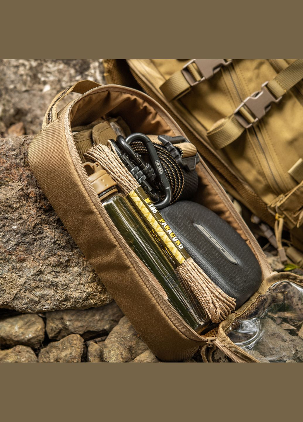 Органайзер утилітарний прозорий Elite Large (30х19 см) Coyote M-TAC (303261879)