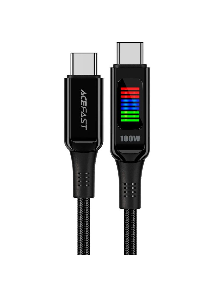 Дата кабель (m462963) Acefast USB-C to USB-C 1.2m 100W with display C7-03 (367071308)