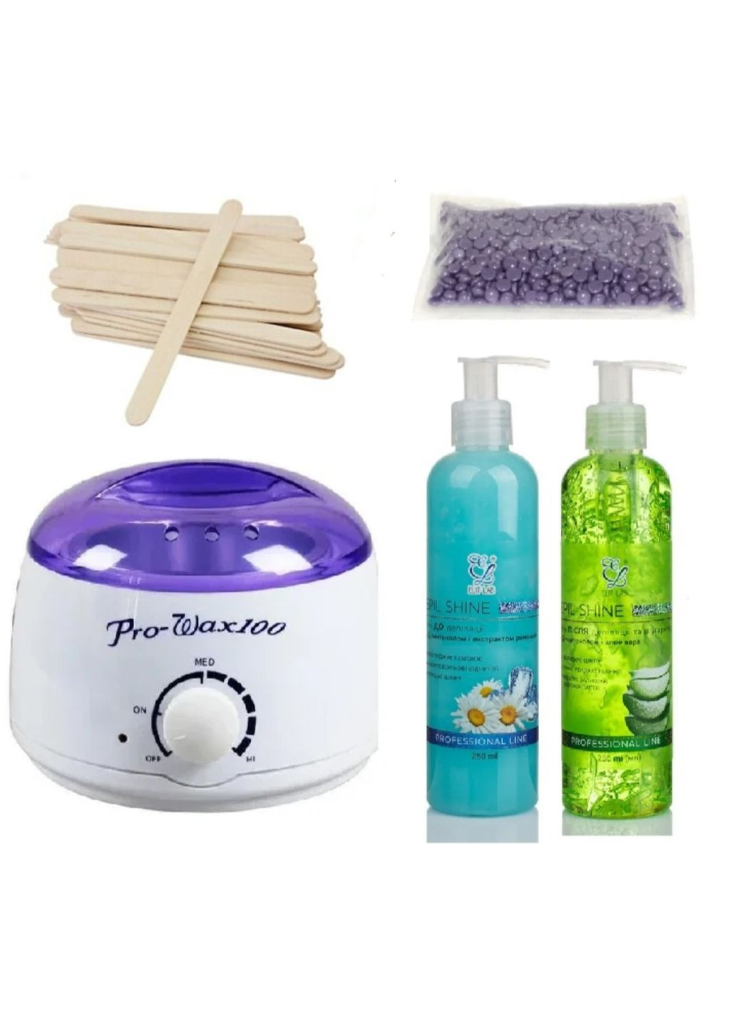 Набір для депіляції з воскоплавом Pro Wax і засобами Elit-Lab (367775000)