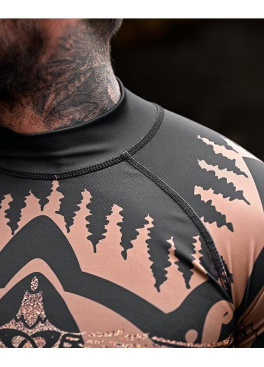 Тактический мужской рашгард Руны черный No Brand (364272734)