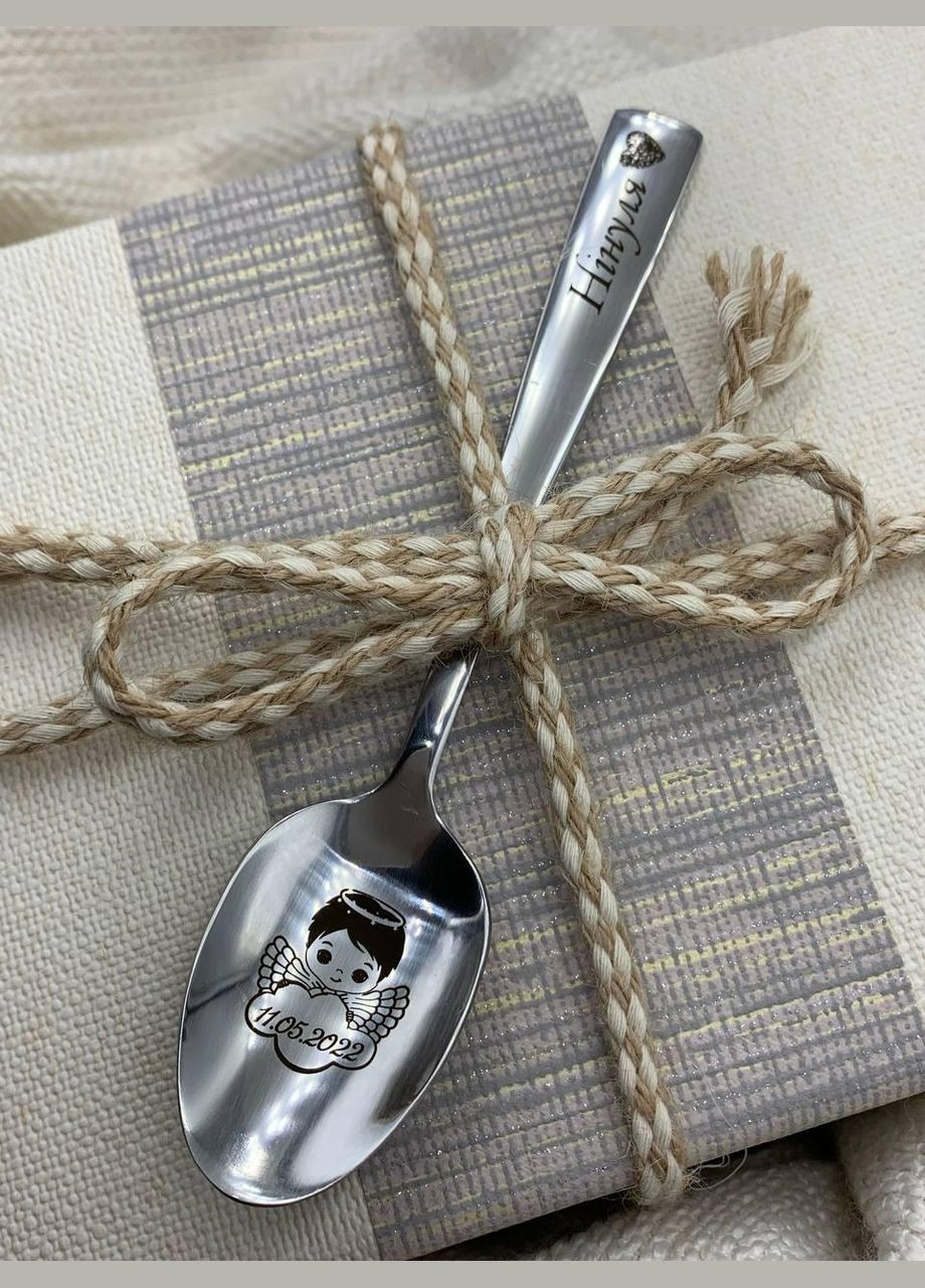 Ложка чайная с лазерной гравировкой Konik (338379404)