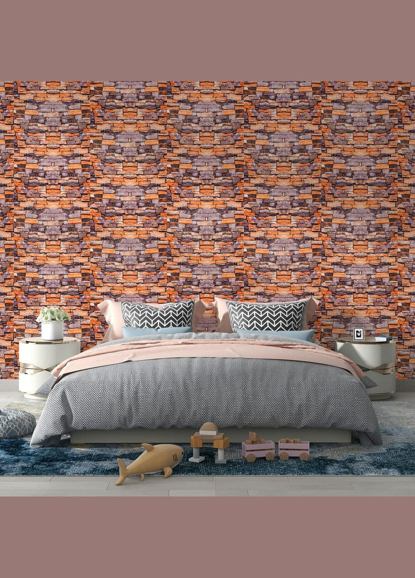 Самоклеющийся 3D панель песчаник Екатеринославский кирпич 3080x700x3мм SW00001763 Sticker Wall (300241798)