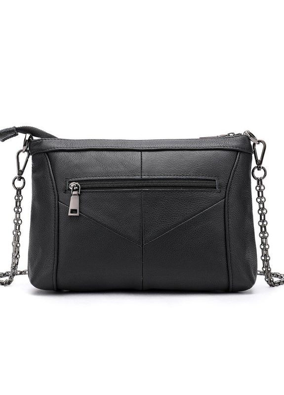 Сумка через плече жіноча шкіряна на одне відділення 20051 Чорний Vintage (302007801)