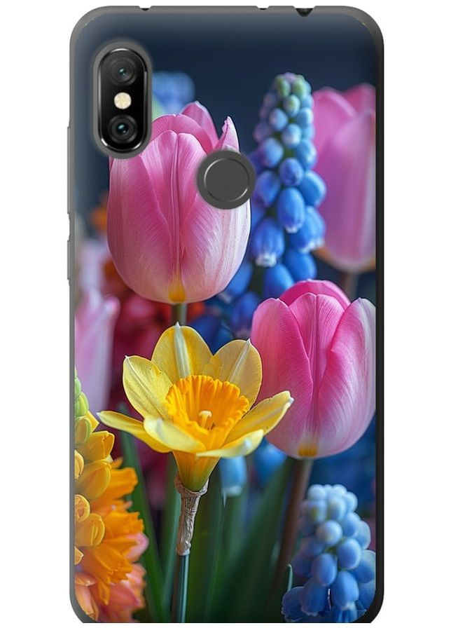 Силиконовый чехол 'Весенние цветы' для Endorphone xiaomi redmi note 6 pro (285784901)