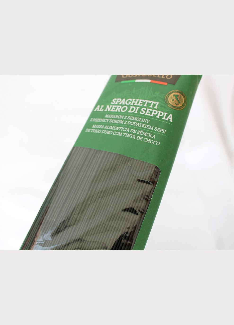 Спагеті з чорнилами каракатиці, 500 г (Італія) GustoBello (348059919)