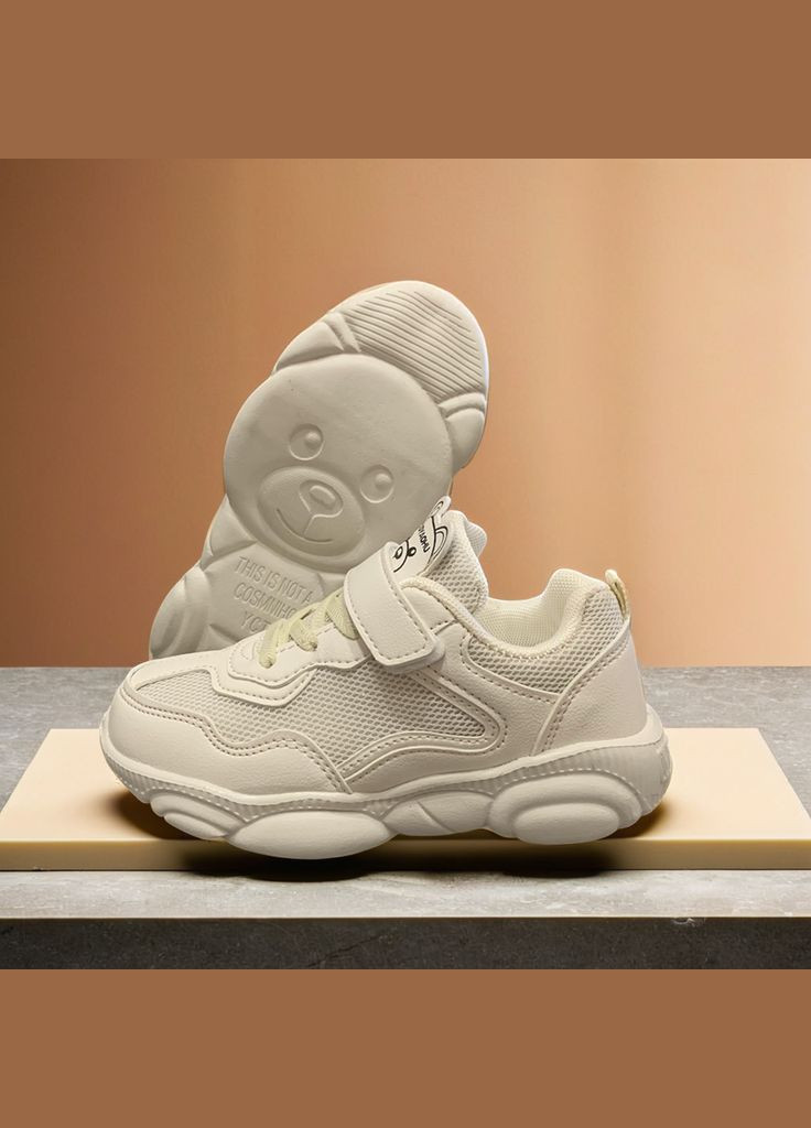 Бежеві осінні дитячі кросівки для дівчинки і хлопчика bbt 0730 бежеві No Brand