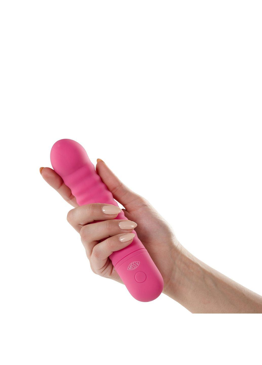 Вибратор для точки G рельефный Hottie, розовый Miss V (297398727)