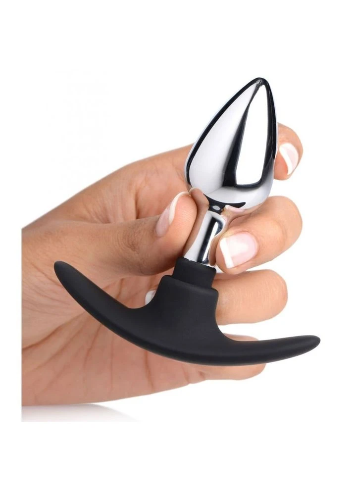 Анальний металевий затор Dark Invader Anal Plug Metal, Small Master Series (383078471)