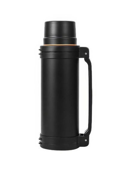 Термос вакуумний з нержавіючої сталі з ручкою SSB-A250 2.5 л Чорний Термос для гарячих та холодних напоїв No Brand (311280770)