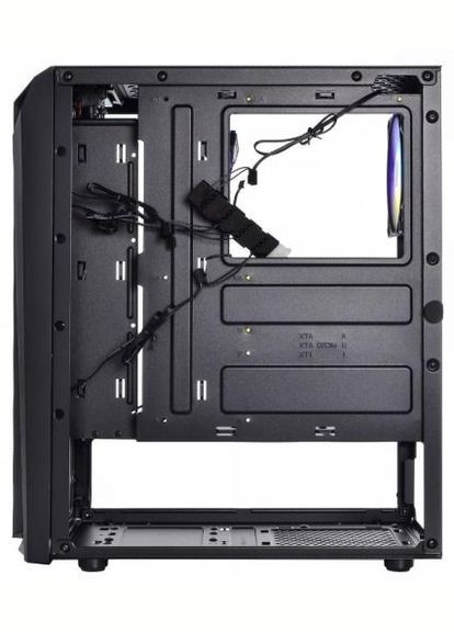 Корпус BOREY Black, без БЖ, Mini Tower, ATX, Mini ITX, 1хUSB 3.0, 2хUSB 2.0, 390x190x440 мм, 4.35 кг (BOREY_F5NU3) QUBE (330030369)