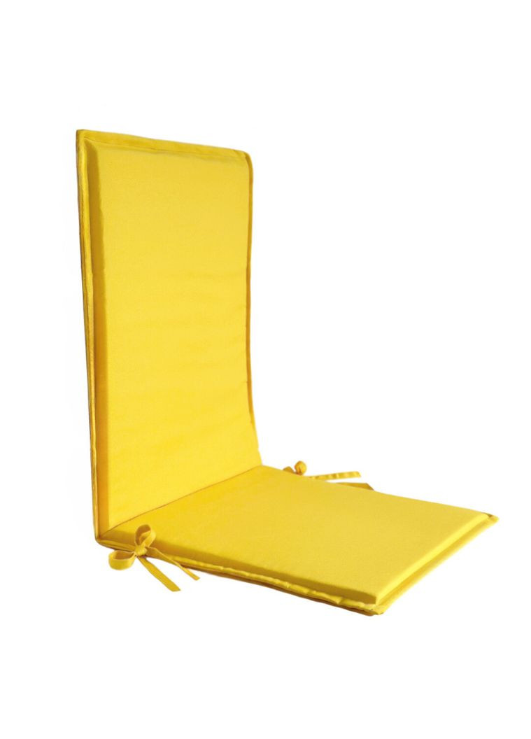 Матрац для лежака, садового стільця 120х50х4 см жовтий No Brand (325482198)