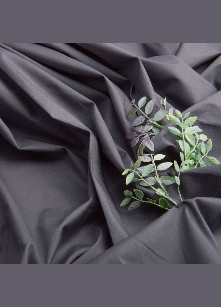 Тканина котон поплін V-1121 т/сірий IDEIA (303217432)