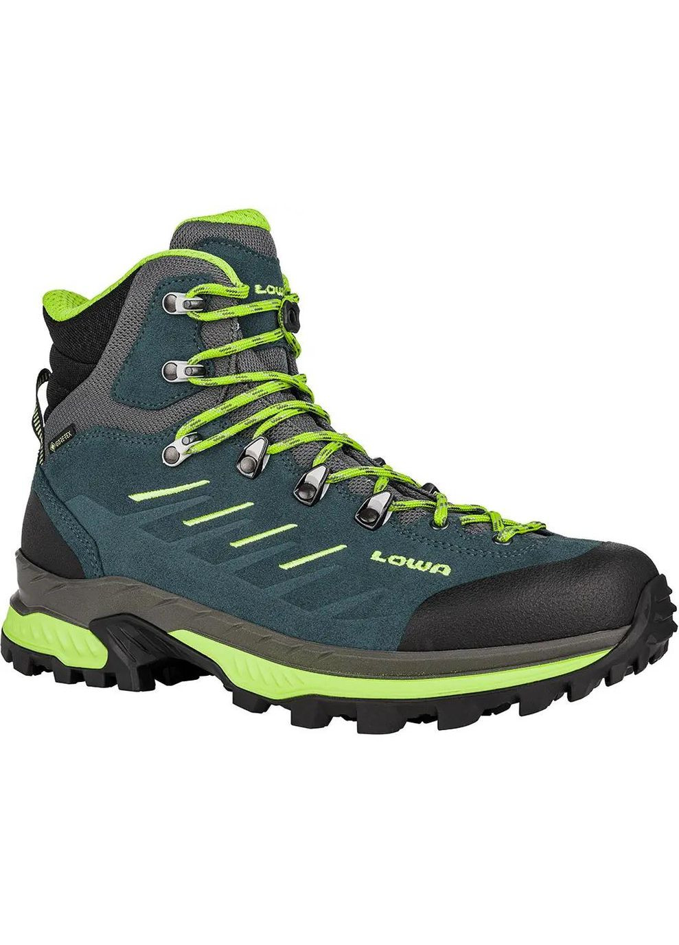 Ботинки из Gore-Tex Randir GTX MID Blue-Lime Lowa (316254247)