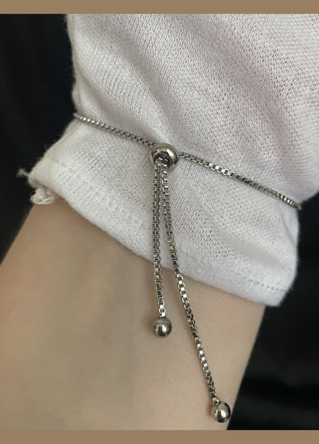 Браслет затяжка Цвях срібного кольору 33457 Fashion (335213366)