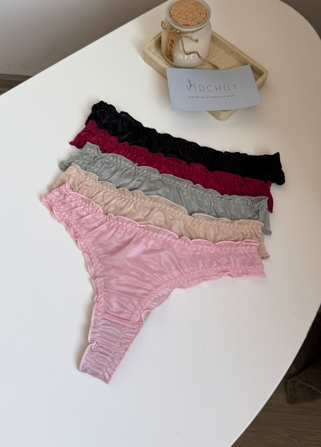 Стринги из мягкой микросетки коллекции «Влюбленность» VIDCHUY (356145251)