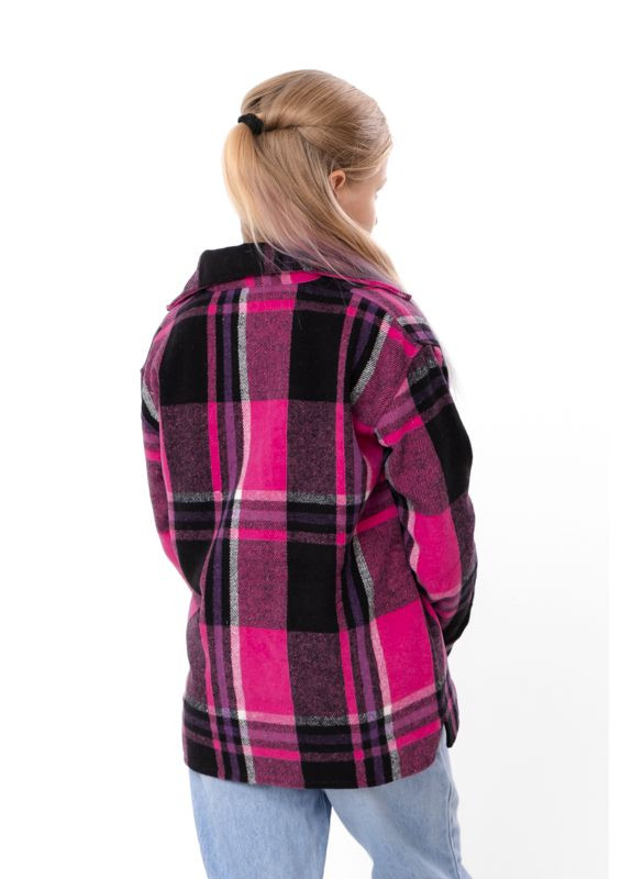 Оливковковая (хаки) повседневный рубашка в клетку Носи своє с длинным рукавом