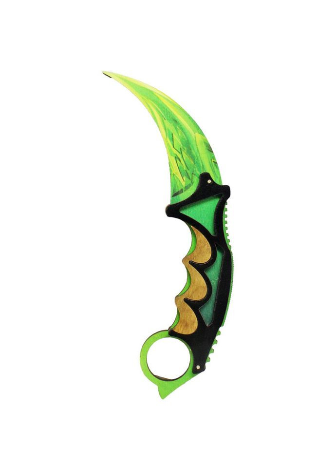 Ніж дерев'яний сувенірний "SO-2 КЕРАМБІТ DRAGON GLASS ІЗУМРУД" SO2CARDE Сувенір-Декор (362589476)