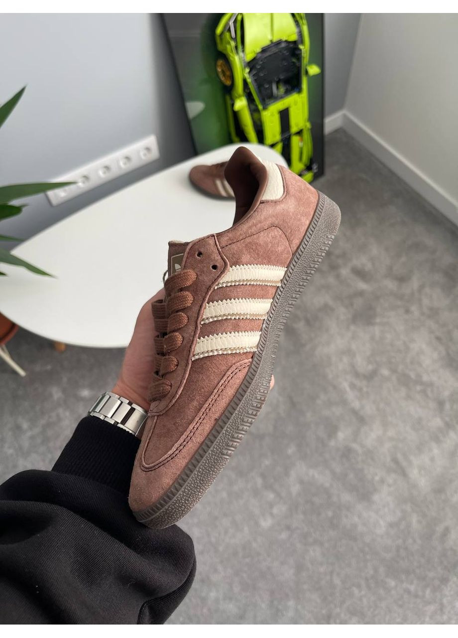 Кросівки жіночі Adidas Samba OG Prelowed Brown | Адідас Самба коричневі No Brand коричневі демісезони (361081629)
