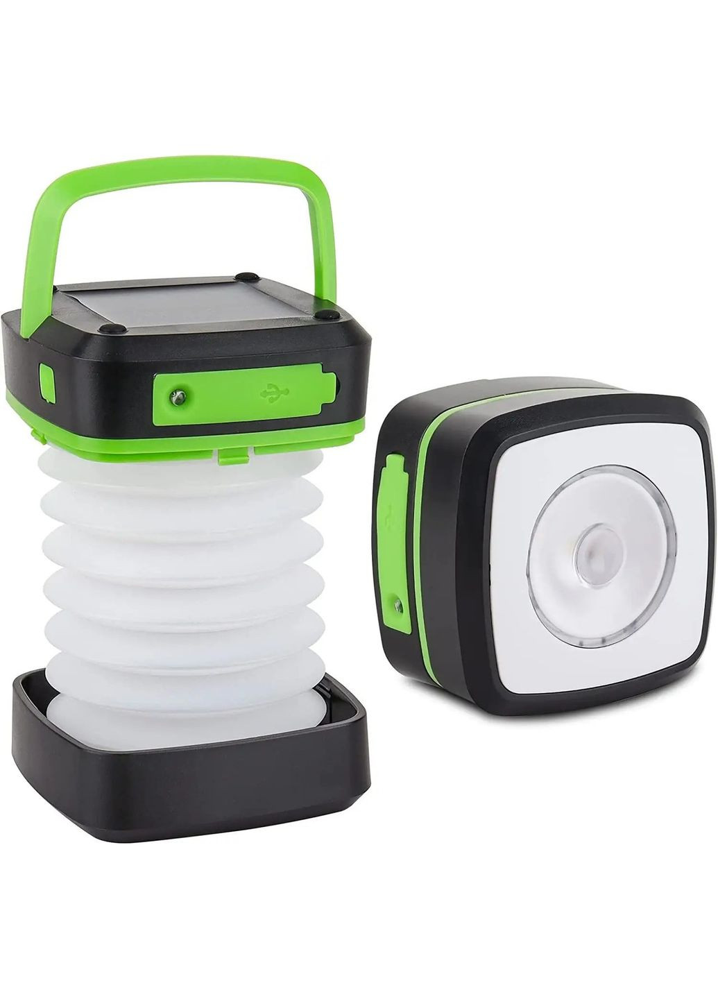 Складаний ліхтар-лампа з ручкою для кемпінгу на сонячній батареї Supretto (318017967)