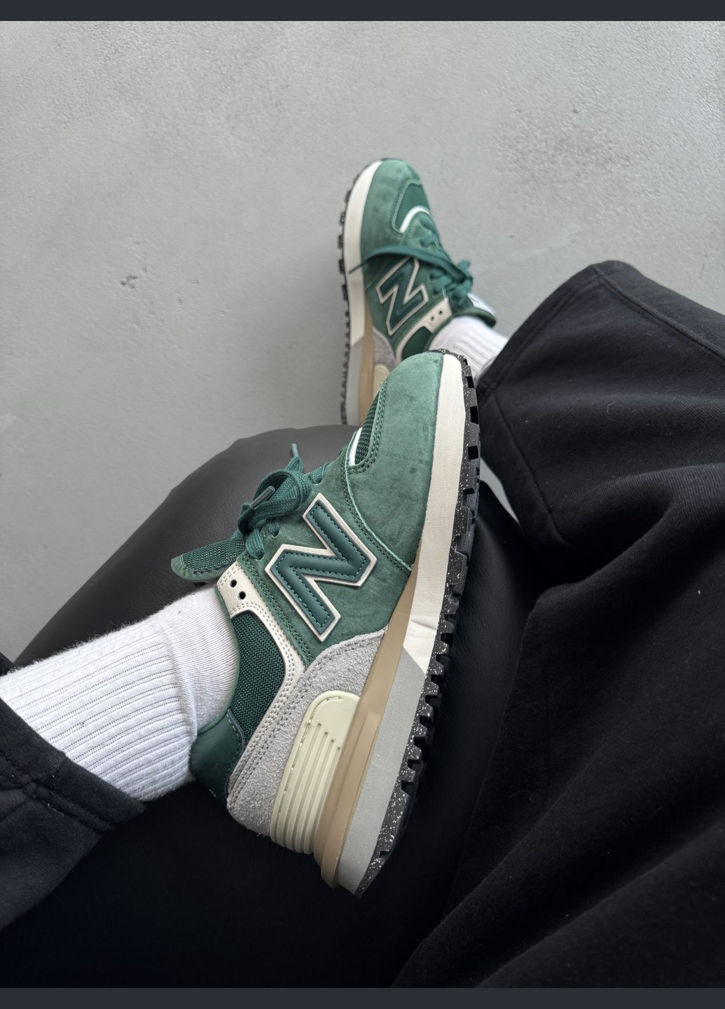 Кроссовки женские и мужские New Balance 574 green | Нью Беланс 574 зеленые No Brand зелёные демисезоны (316091188)