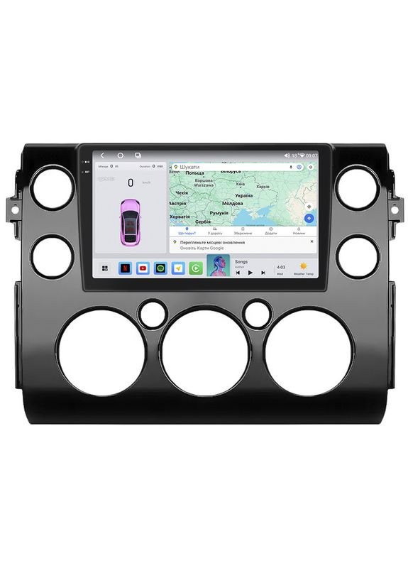Штатная магнитола 9" для Toyota FJ Cruiser 2006-н.в. 4/64 QLED CarPlay 4G Wi-Fi GPS 360 Prime 6шт Lesko (336198893)