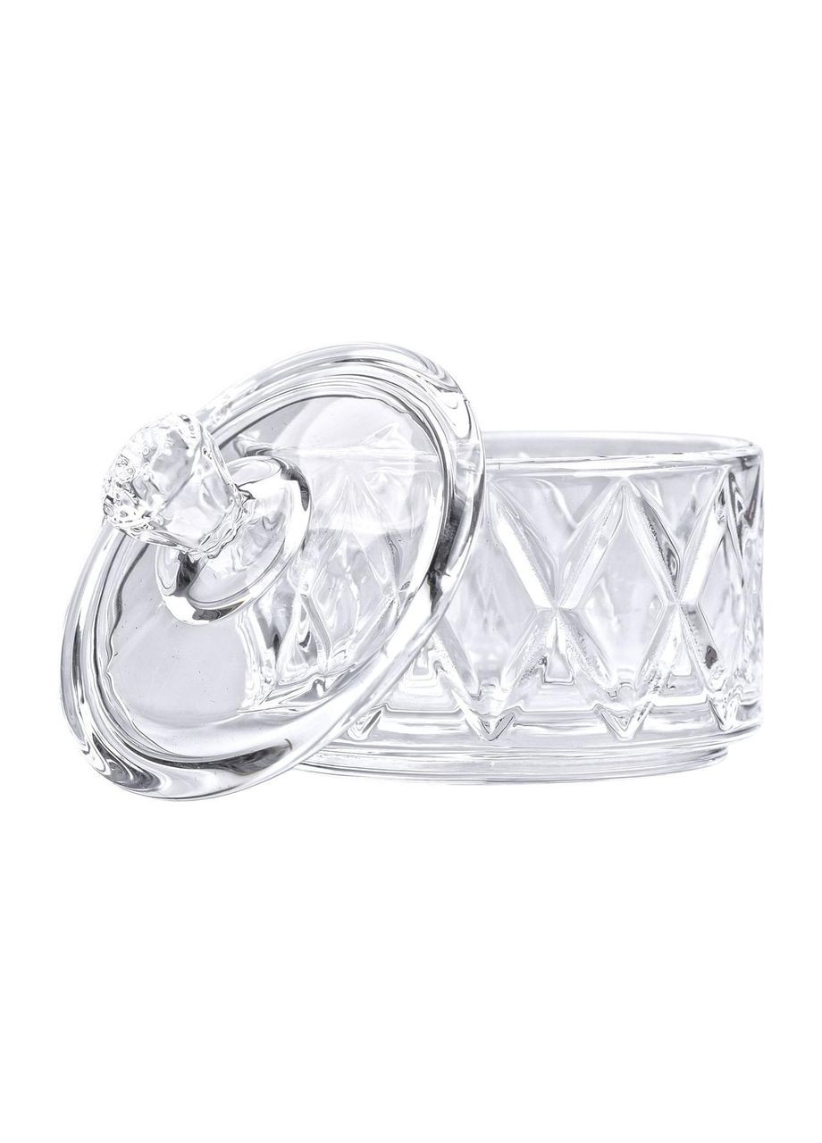 Цукерниця з кришкою Ø 6.5 см ваза цукерниця кругла скляна HP-YH-28 Yiwu (370801222)