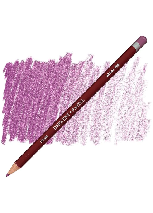 Комплект 6шт. Карандаш пастельный Pastel (P230), Фиолетовый мягкий, Derwent 2300252 5028252126441 Rosa (340460550)
