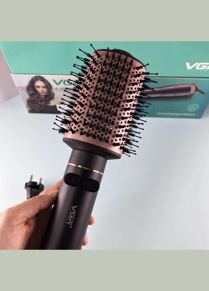 Фен щетка браш стайлер V-494 мультистайлер для укладки волос 800 Вт для завивки локонов объема и укладки VGR (296925559)